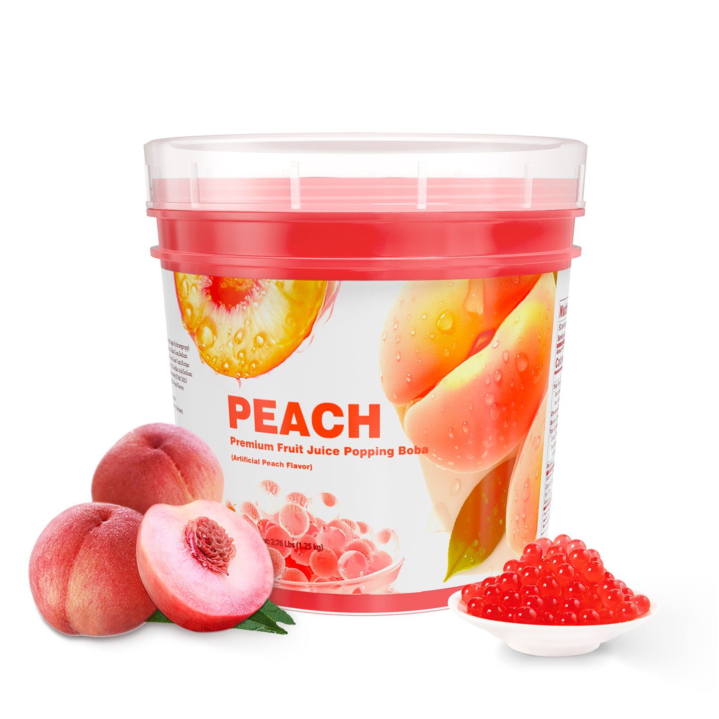 Peach Juice Popping Boba