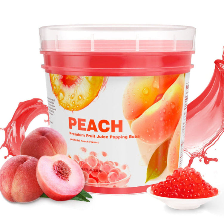 Peach Juice Popping Boba