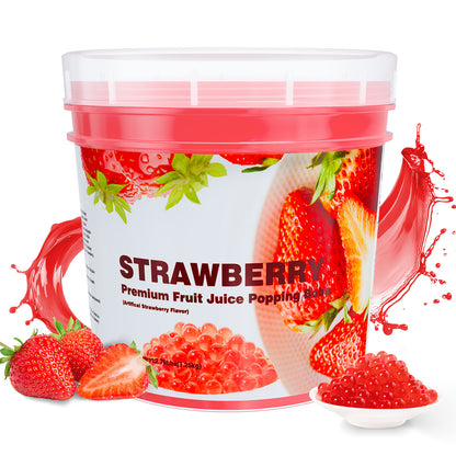 Strawberry Juice Popping Boba