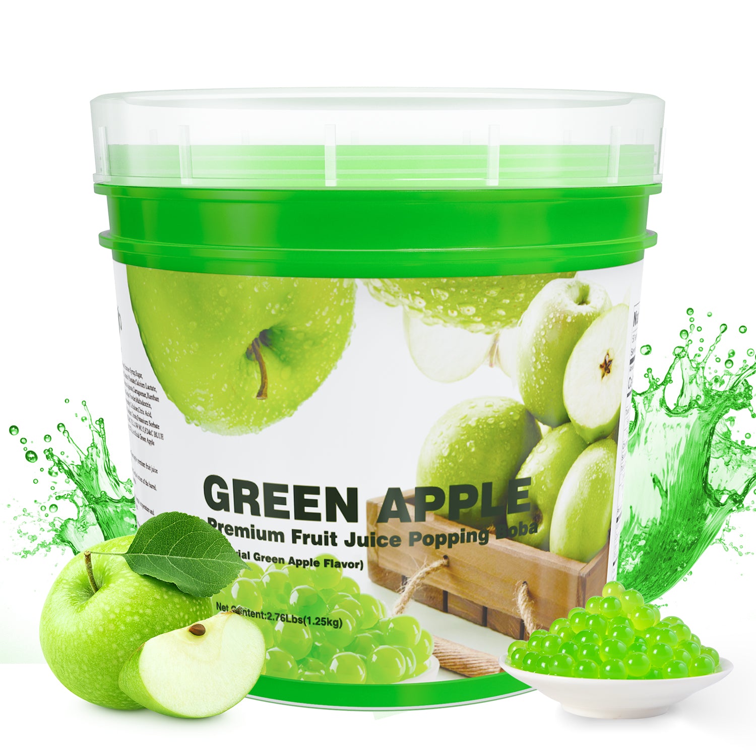 Green Apple Juice Popping Boba