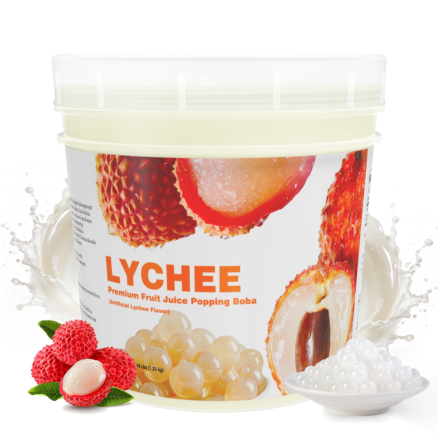 Lychee Juice Popping Boba