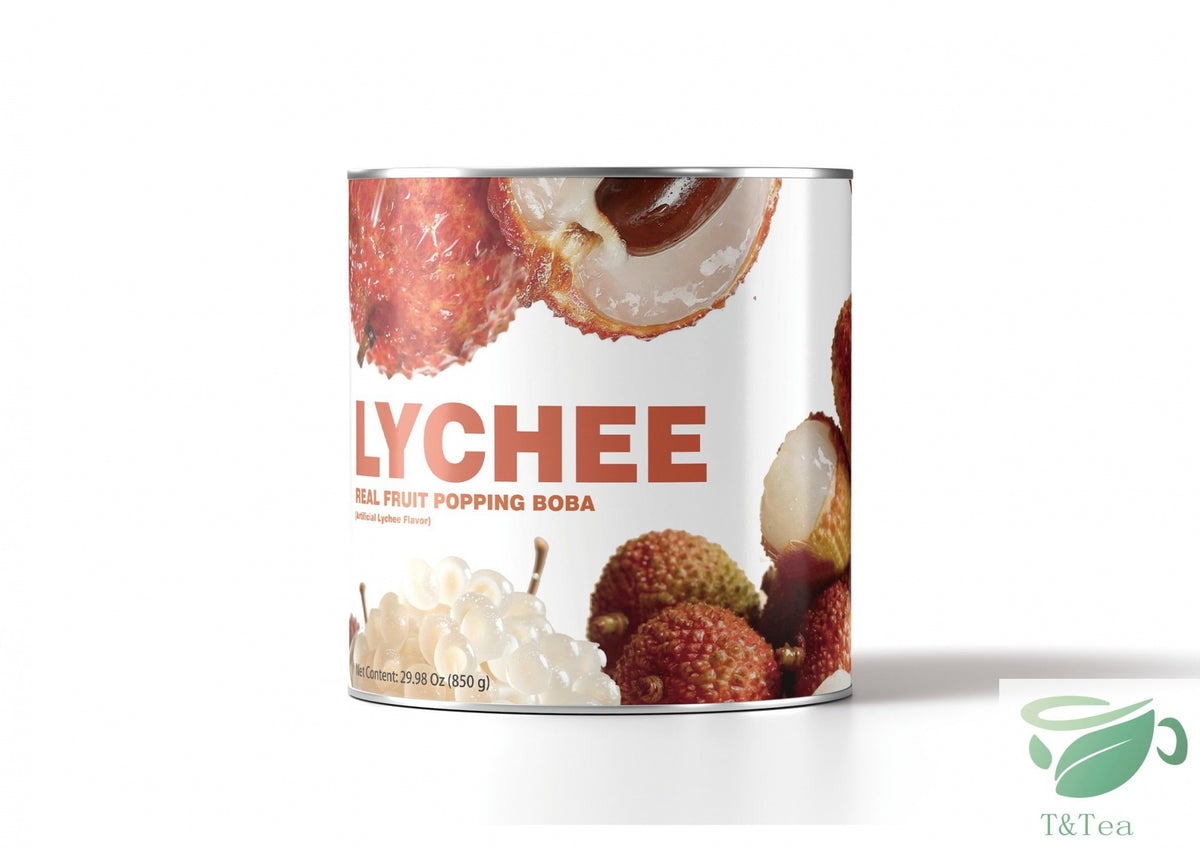 Lychee Pulp Popping Boba – 850 g