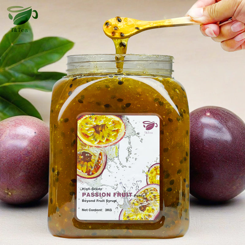 High-Grade Passion Fruit Purée Syrup – 3 kg | Fruit Base