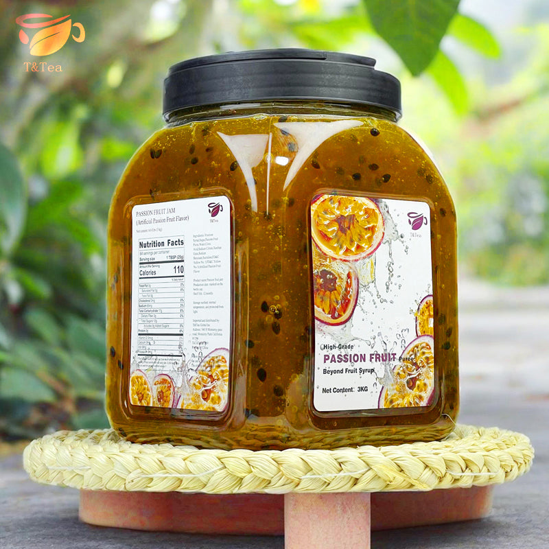 High-Grade Passion Fruit Purée Syrup – 3 kg | Fruit Base