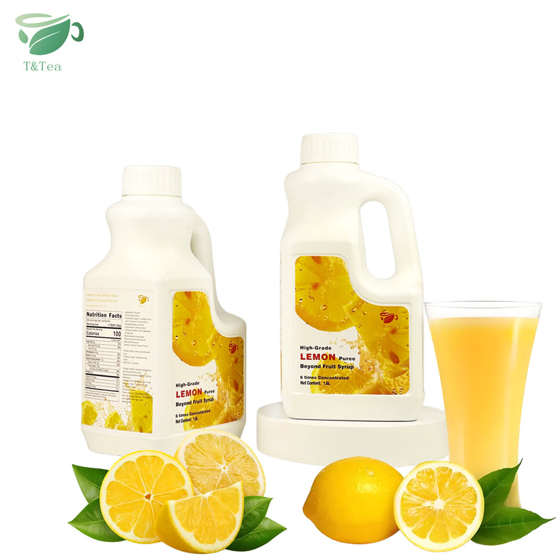 High-Grade Lemon Purée Syrup Concentrate – 1.6 L | 6× Concentrated