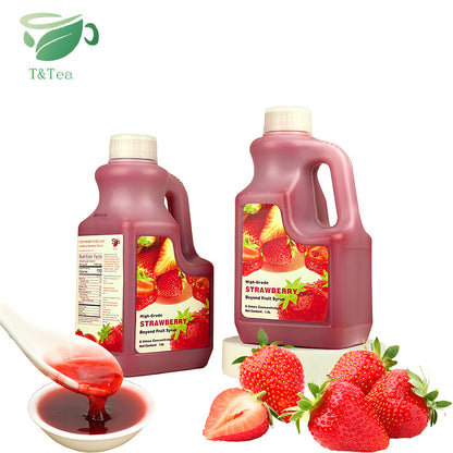 High-Grade Strawberry Purée Syrup Concentrate – 1.6 L | 6× Concentrated