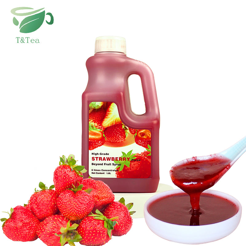 High-Grade Strawberry Purée Syrup Concentrate – 1.6 L | 6× Concentrated