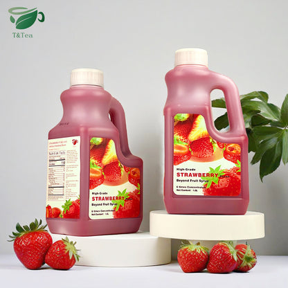 High-Grade Strawberry Purée Syrup Concentrate – 1.6 L | 6× Concentrated