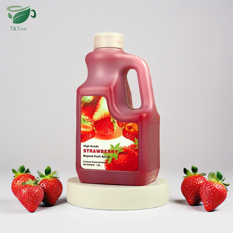 High-Grade Strawberry Purée Syrup Concentrate – 1.6 L | 6× Concentrated