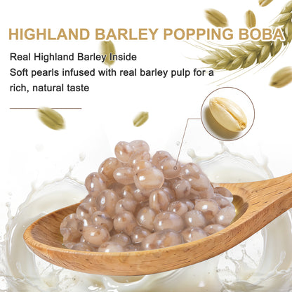 Highland Barley Real Fruit Popping Boba