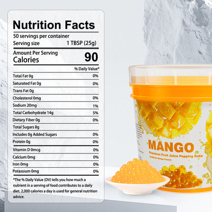 Mango Juice Popping Boba