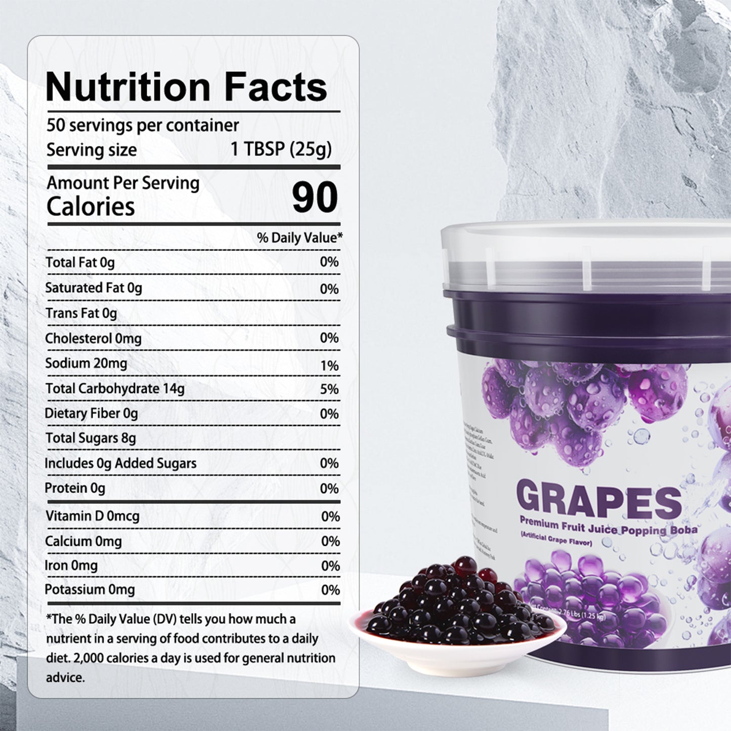 Grape Juice Popping Boba