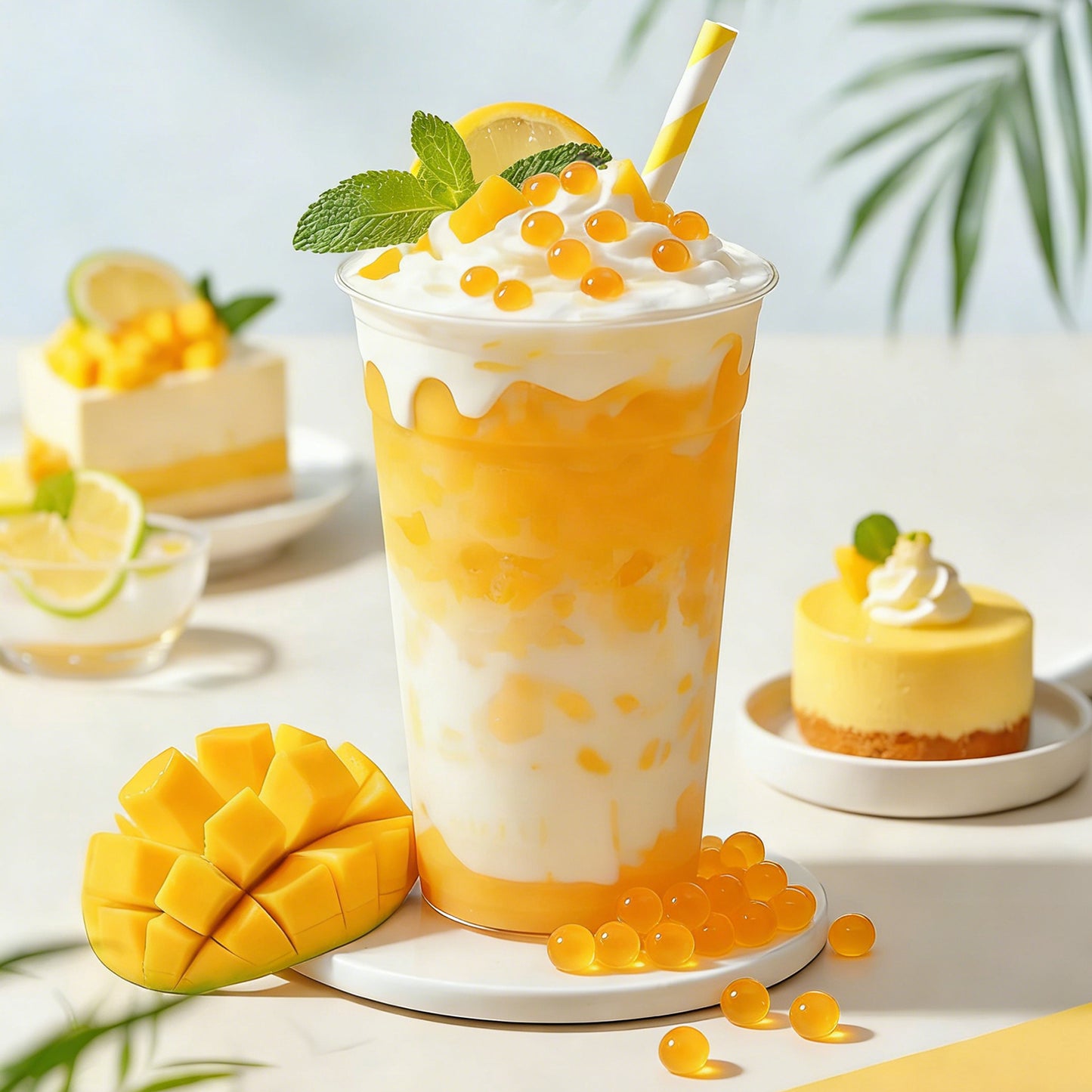 Mango Juice Popping Boba
