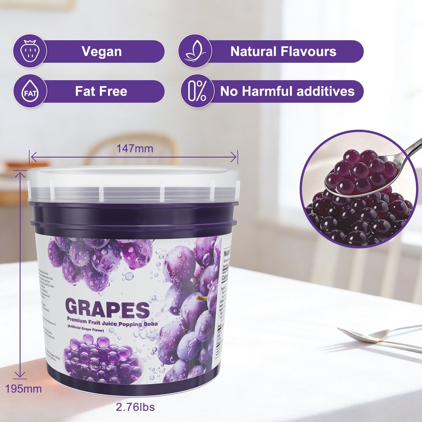 Grape Juice Popping Boba