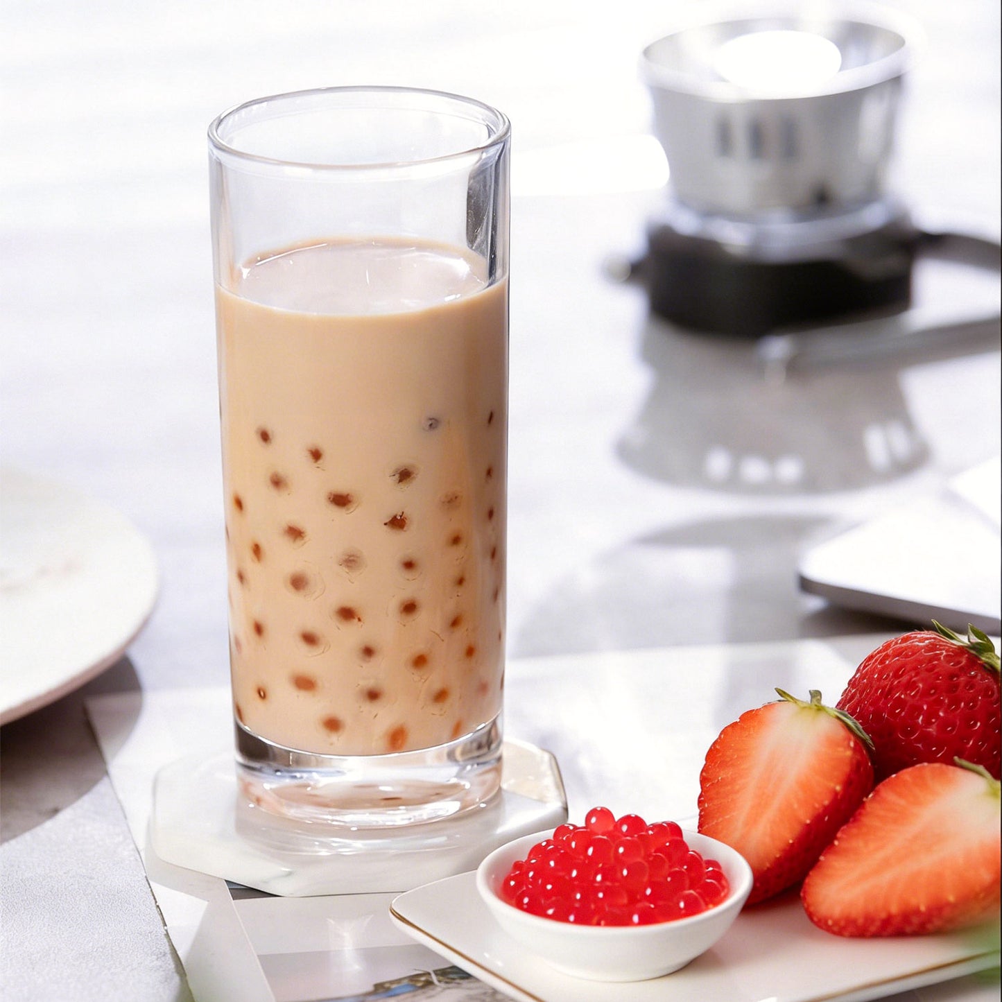 Strawberry Juice Popping Boba