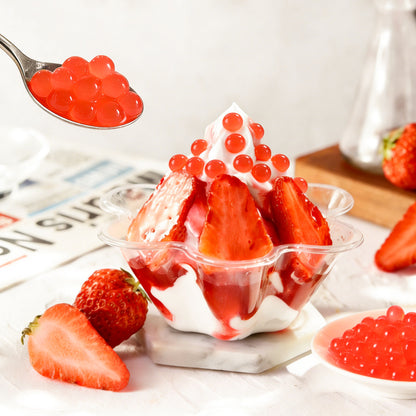 Strawberry Juice Popping Boba