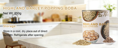 Highland Barley Real Fruit Popping Boba