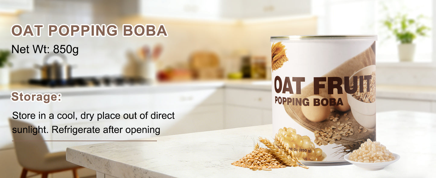 Creamy Oat Popping Boba