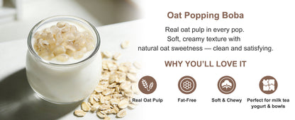 Creamy Oat Popping Boba