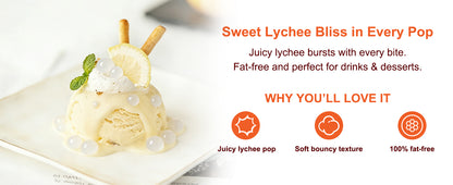 Lychee Juice Popping Boba