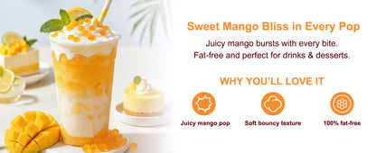 Mango Juice Popping Boba