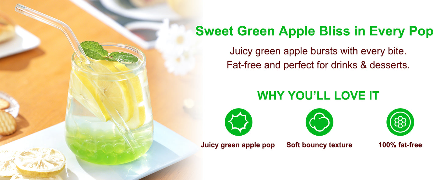 Green Apple Juice Popping Boba