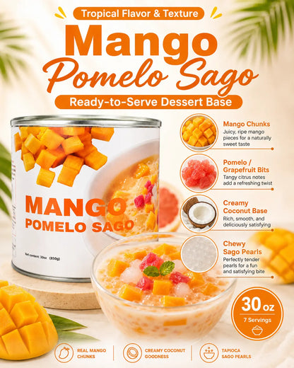 Mango Pomelo Sago Dessert Base – 30 oz
