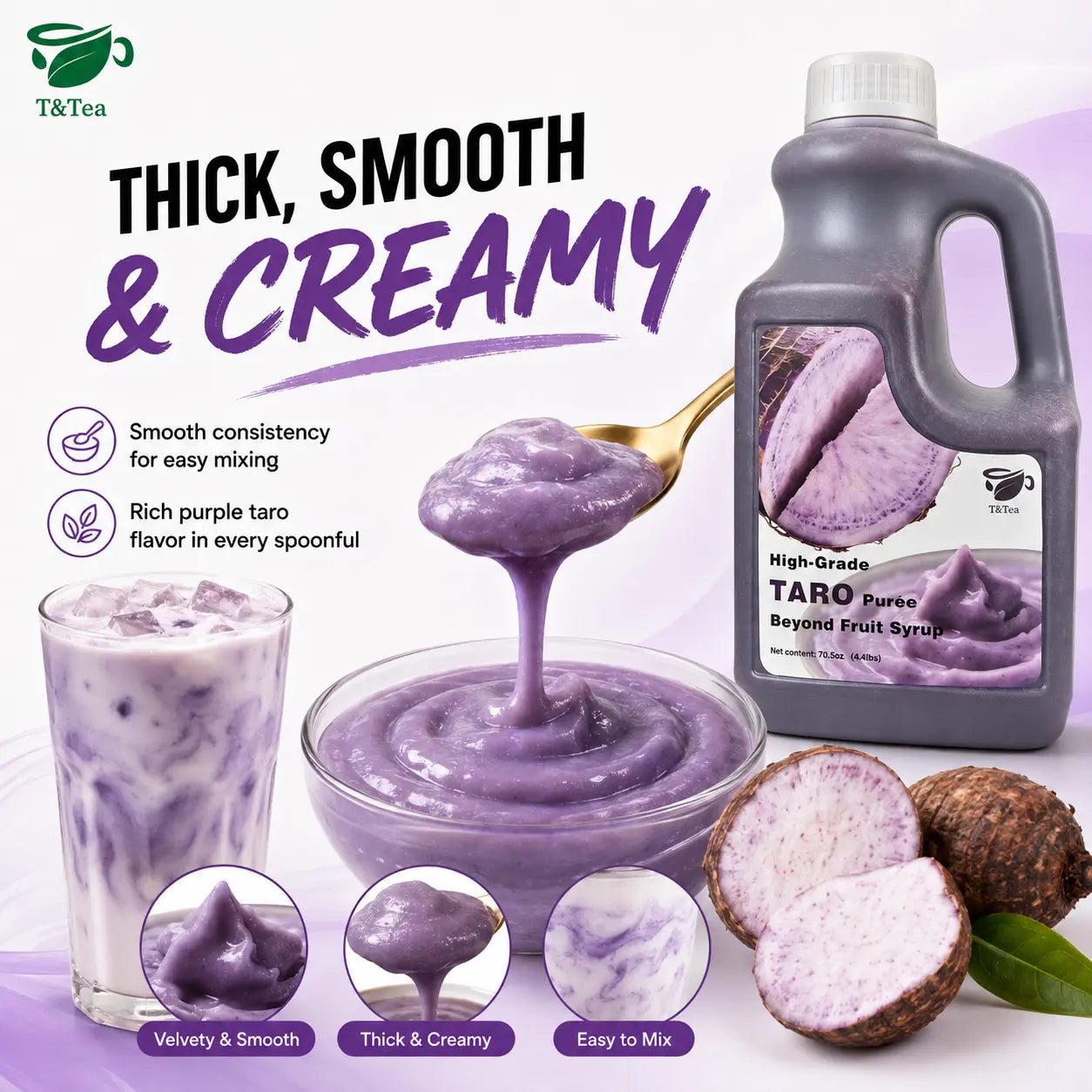 High-Grade Taro Purée – 70.5 oz