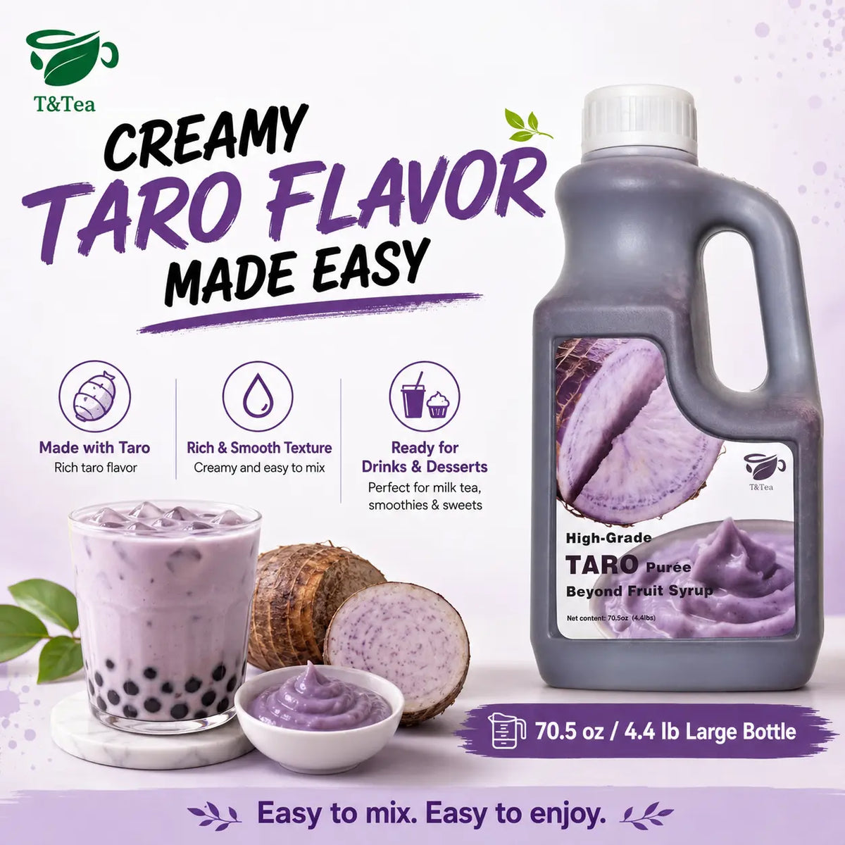 High-Grade Taro Purée – 70.5 oz