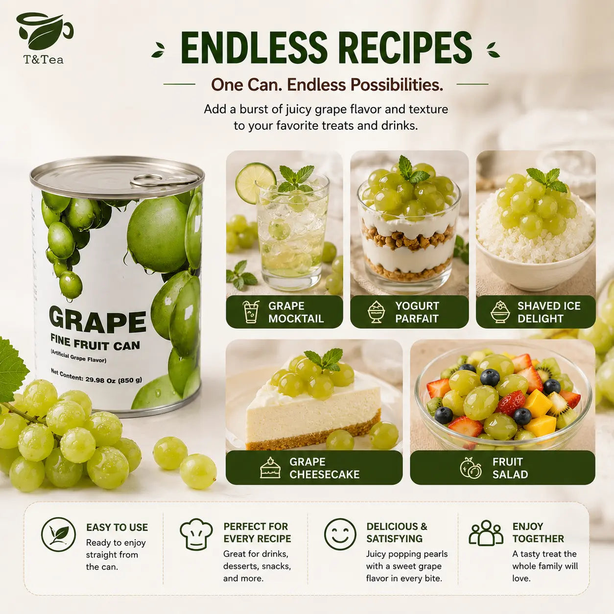 Grape Fruit Topping – 29.98 oz