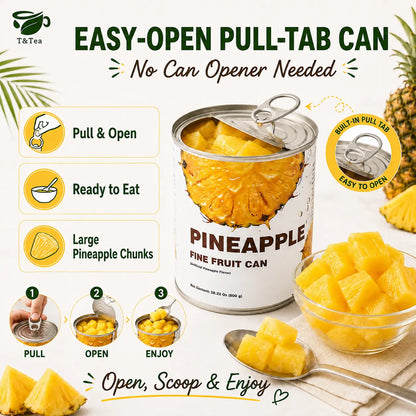 Ready-to-Eat Pineapple Chunks – 800 g