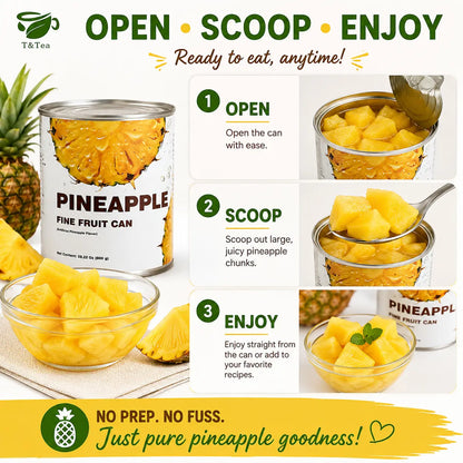 Ready-to-Eat Pineapple Chunks – 800 g