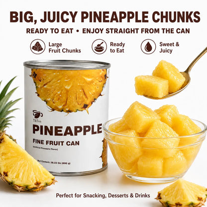 Ready-to-Eat Pineapple Chunks – 800 g
