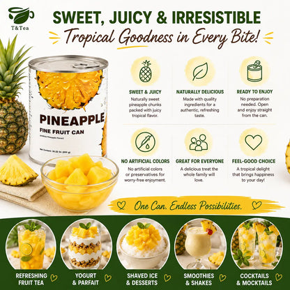 Ready-to-Eat Pineapple Chunks – 800 g