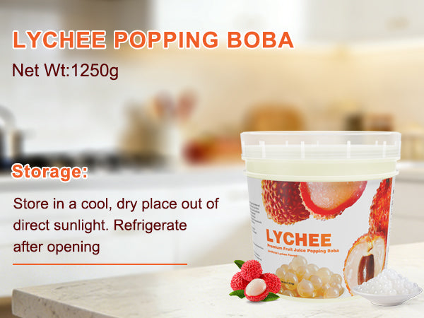 Lychee Juice Popping Boba