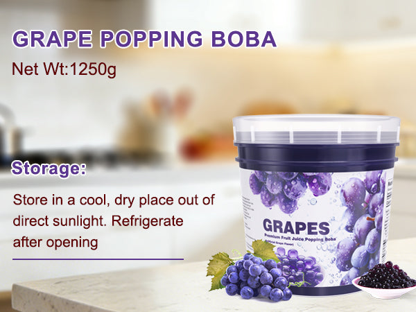 Grape Juice Popping Boba
