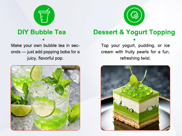 Green Apple Juice Popping Boba
