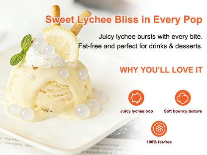 Lychee Juice Popping Boba