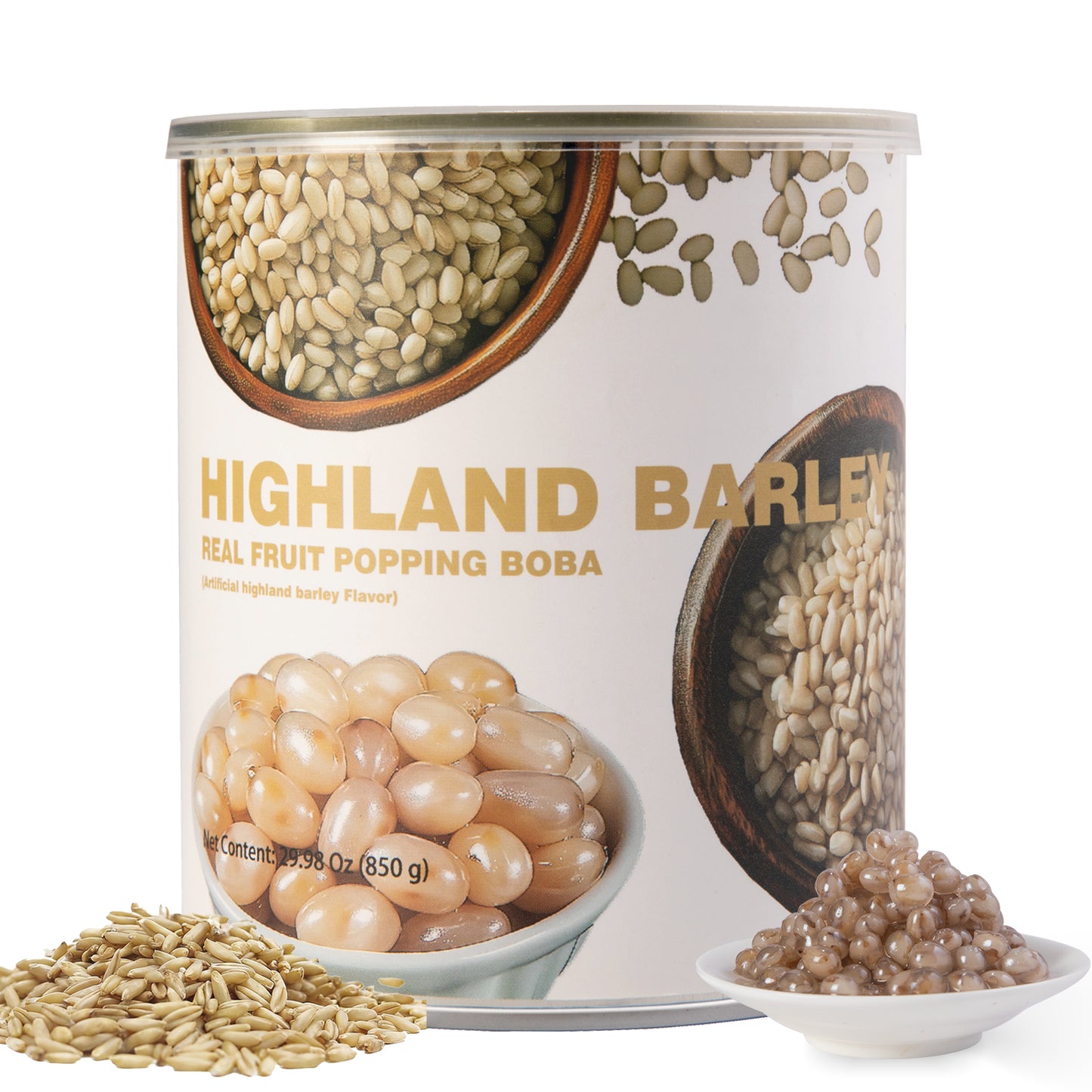 Highland Barley Real Fruit Popping Boba
