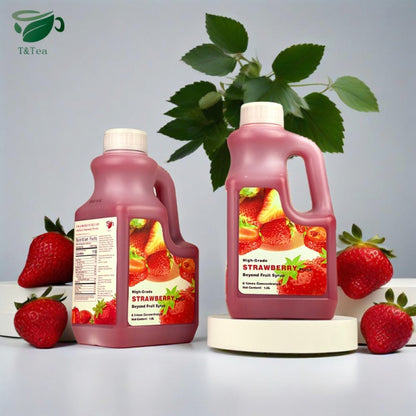 High-Grade Strawberry Purée Syrup Concentrate – 1.6 L | 6× Concentrated